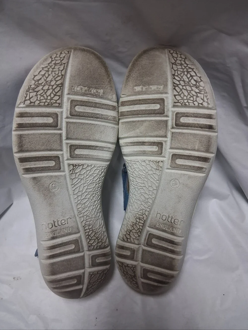 Hotter Comfort Slingback Sandals in Blue and White - Casual Big Girl's Sz 4.5